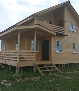 Каркасный дом 8х9м.