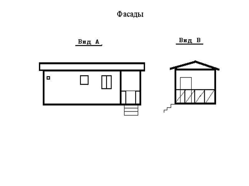 № 00-01. Баня 3,0 х 7,5 м. с торцевой террасой