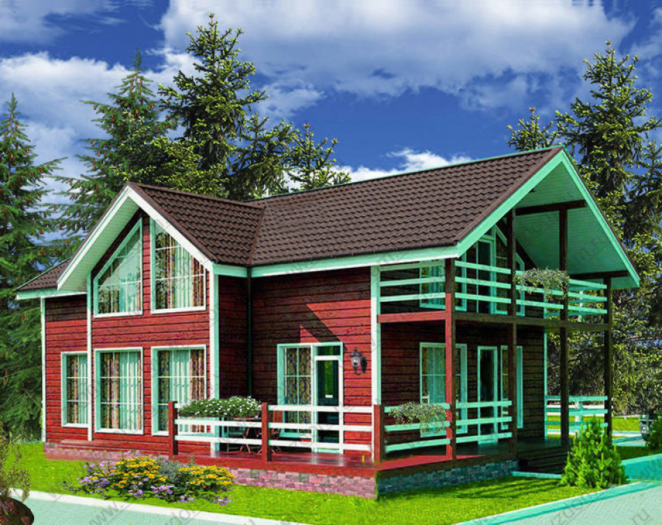 № 15-60. Каркасный дом 9х12