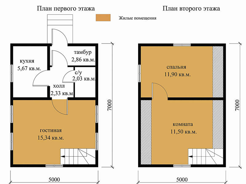 № 02-20. Дом из бруса 5,5х6