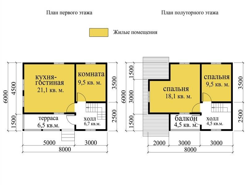 № 02-20. Дом из бруса 5,5х6