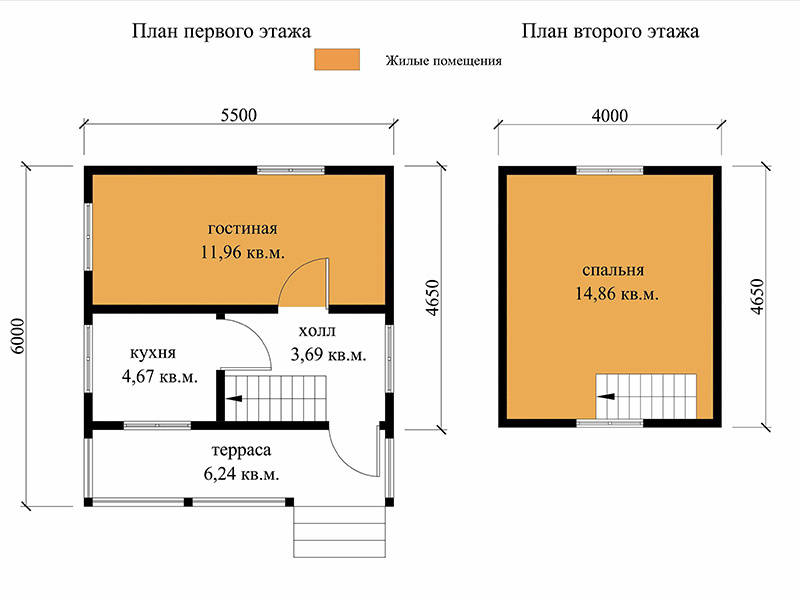№ 14-60. Дом из двойного бруса 8,5 х 11,5 м