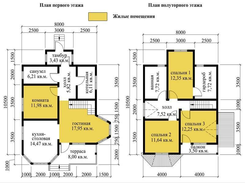 № 16-20. Дом из бруса 10х10,5